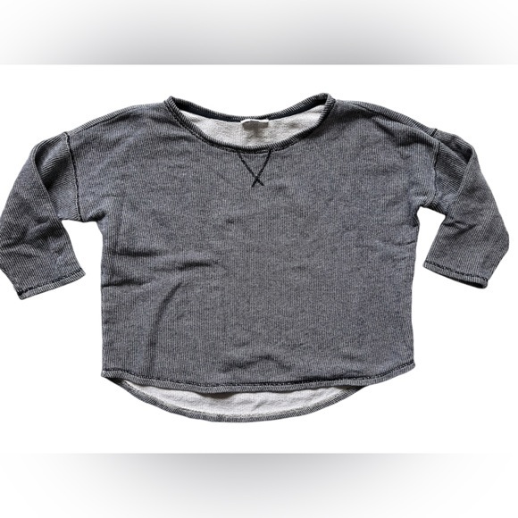 Pure Collection Tops - Pure Collection Blue and White Sweatshirt Relaxed Fit